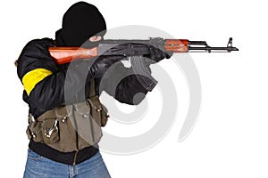 Robber with AK 47