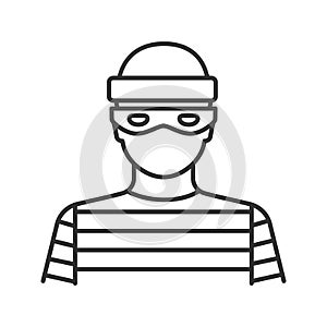 Robber linear icon