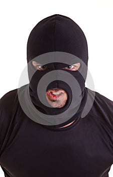 Robber with masked