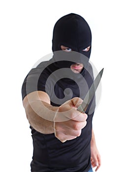 Robber with masked