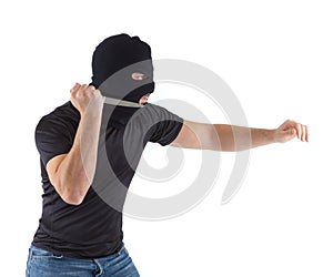 Robber with masked