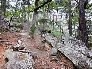 Robber`s Cave State Park, Wilburton Oklahoma, rock formations