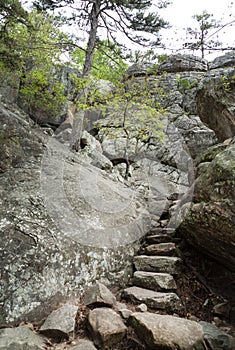 Robber`s Cave State Park, Wilburton, Oklahoma, Stream in the mountains