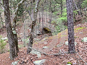 Robber`s Cave State Park, Wilburton Oklahoma, Stream in the mountains