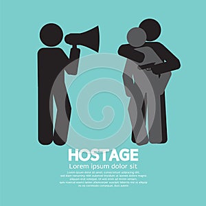 Robbery, Hostage And Policeman Graphic Symbol