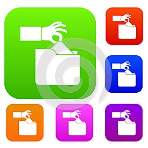 Robbery secret data in folder set collection