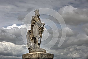 Robert the Bruce statue in Stirling