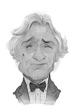 Robert De Niro Caricature Sketch