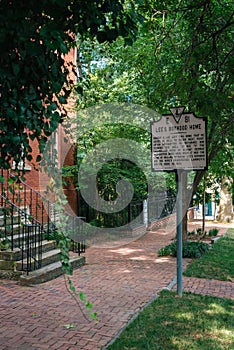 Robert E Lee\'s Boyhood Home, in Alexandria, Virginia