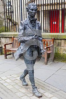 Robert Fergusson Statue in Edinburgh