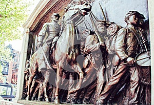 Robert Gould Shaw and 54th Regiment memorial at Boston Common