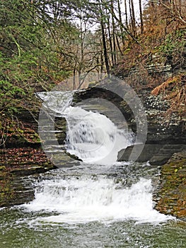 Robert H. Treman State Park in Ithaca NYS has many waterfalls