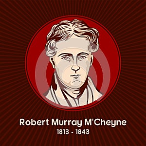Robert Murray M`Cheyne 1813 - 1843 was a minister in the Church of Scotland from 1835 to 1843 photo