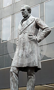 Robert Stevenson statue, Euston, London