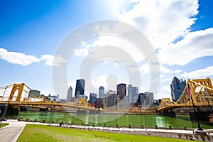 Roberto Clemente Fort Duquesne Bridges over Ohio photo