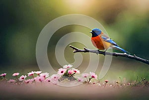 robin on a branch robin on a twig