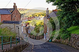 Robin Hood Bay village street scenes - North Yorkshire, England