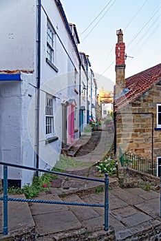 Robin Hood Bay village street scenes - North Yorkshire, England