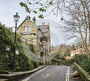 Robin Hood`s Bay - a house in the village.