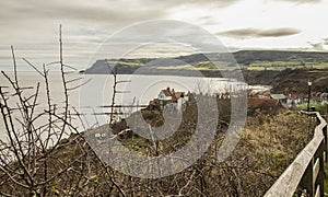 Robin Hood`s Bay - a view from above.