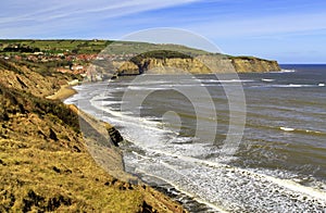 Robin Hoods Bay from Boggle Hole