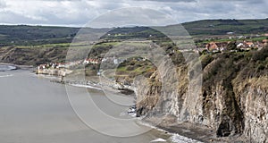 Robin Hoods Bay from the north headland