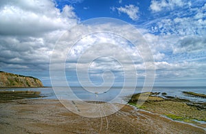 Robin Hoods Bay Sandy Beach, Yorkshire, England