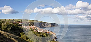 Robin Hoods Bay View from cliffs