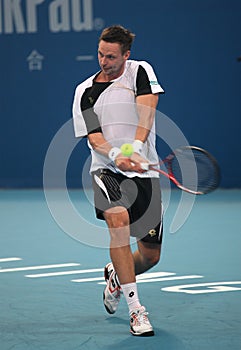 Robin Soderling of Sweden in action