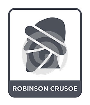 Robinson crusoe icon in trendy design style. robinson crusoe icon isolated on white background. robinson crusoe vector icon simple photo