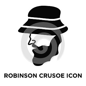 Robinson crusoe icon vector isolated on white background, logo c photo