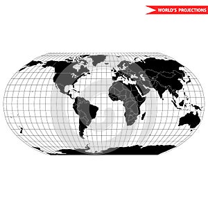 Robinson map projection