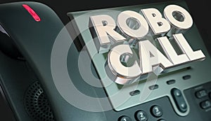 Robo Call Telephone Marketing Spam Junk Phone Calling photo