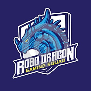 Robo Dragon E Sport Gaming Logo Design photo