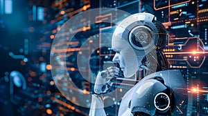 Robot AI artificial intelligence for automation process technology