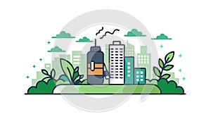 Robot Analyzing Data Visualization, AI Analytics, vector design Generative AI