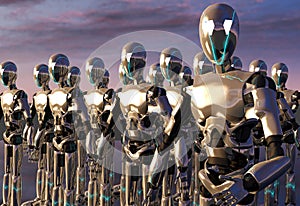 Robot android army