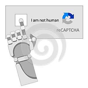 Robot arm, captcha, neural network