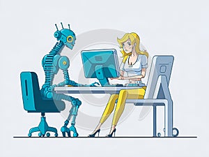 Robot Assisting in the Office