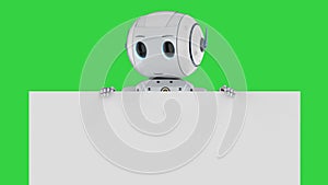 Robot with blank board