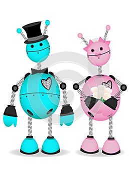 Robot Bridge and Groom stand together