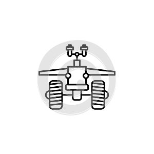 Robot, car, tractor outline icon. Signs and symbols can be used for web, logo, mobile app, UI, UX