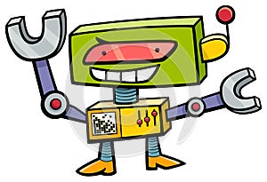 Robot cartoon character