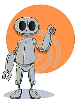 Robot Cartoon Character Mascot