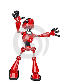 Robot cartoon dancing