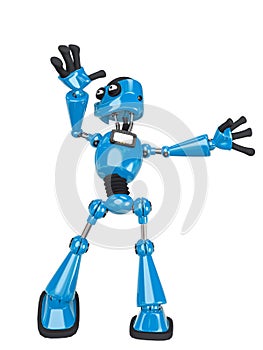 Robot cartoon dancing