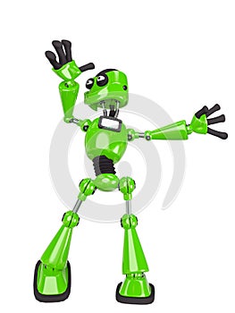 Robot cartoon dancing