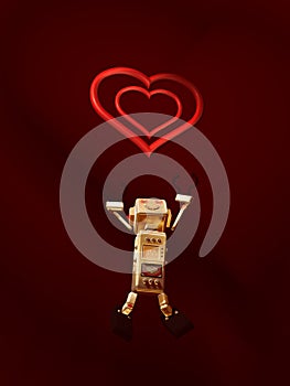 Robot catch the heart