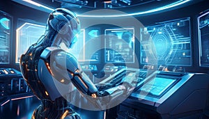 the robot in the central office