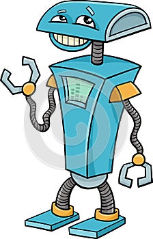 Robot character cartoon illustration